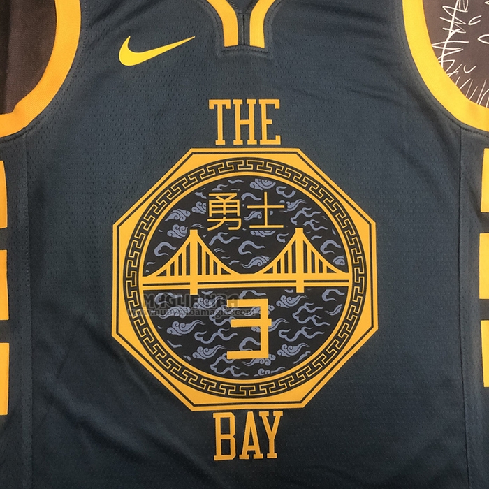 Maglia
 Jordan Poole NO 3 Golden State Warriors Citta
 2018-19 Blu
